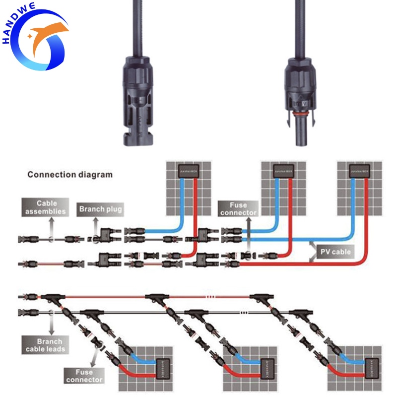 10pairs MC4 Connector application